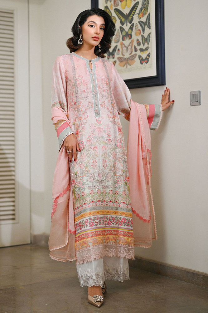 Aviara Shirt and Dupatta with Fine Embroidery | AJ