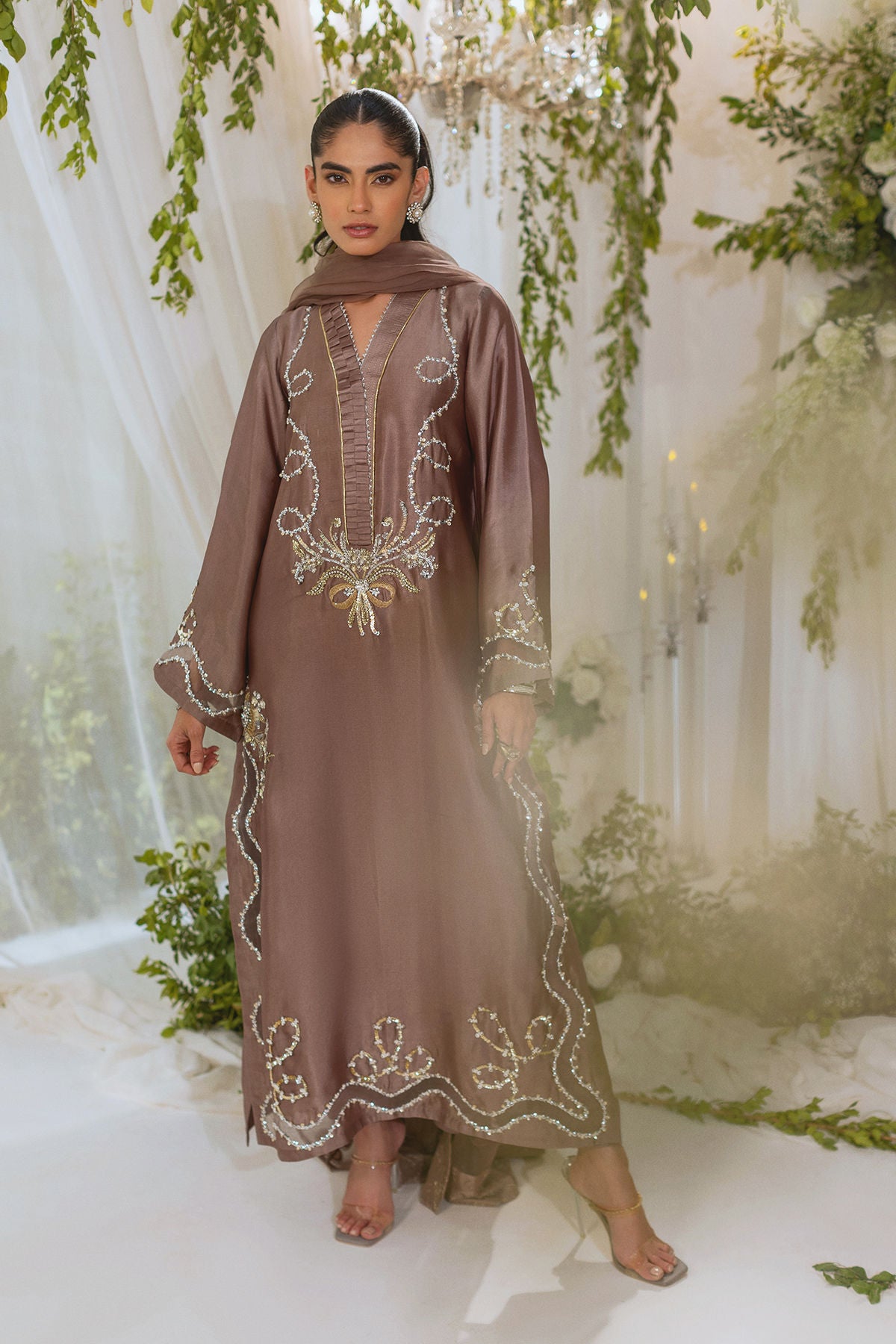 Amalina Taupe (Shirt and Pants)