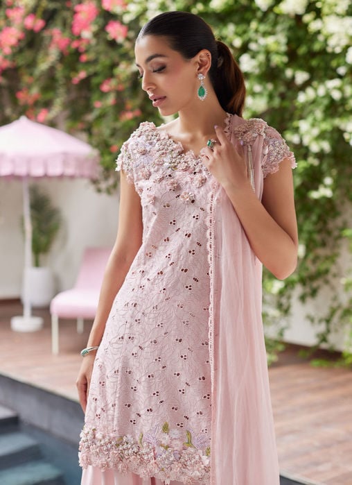 Elif Lavender Shirt And Dupatta