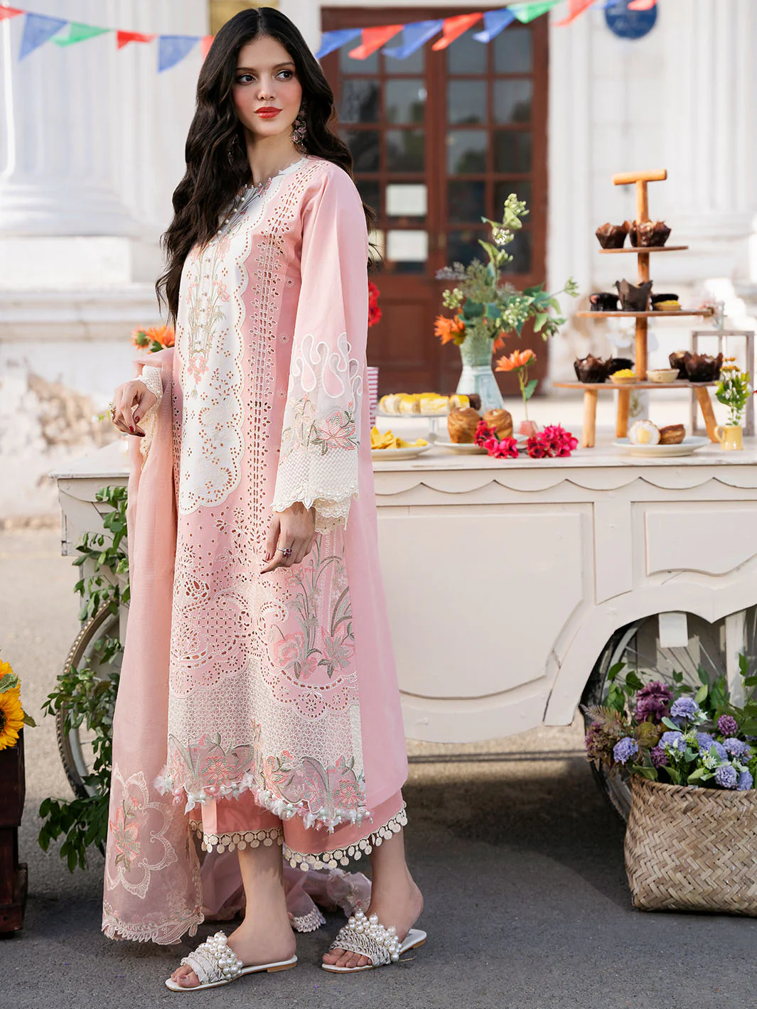 Bin Ilyas Luxury Lawn Embroidered 3 Piece Unstitched 216 - A KLARA