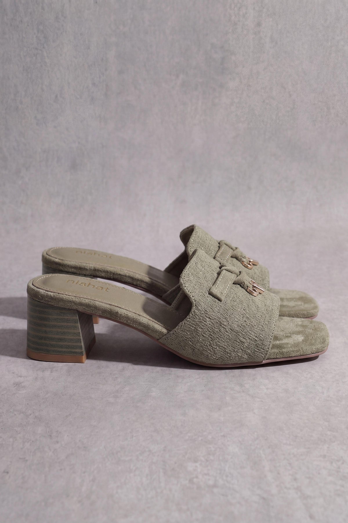 Green Block Heels-1717532904