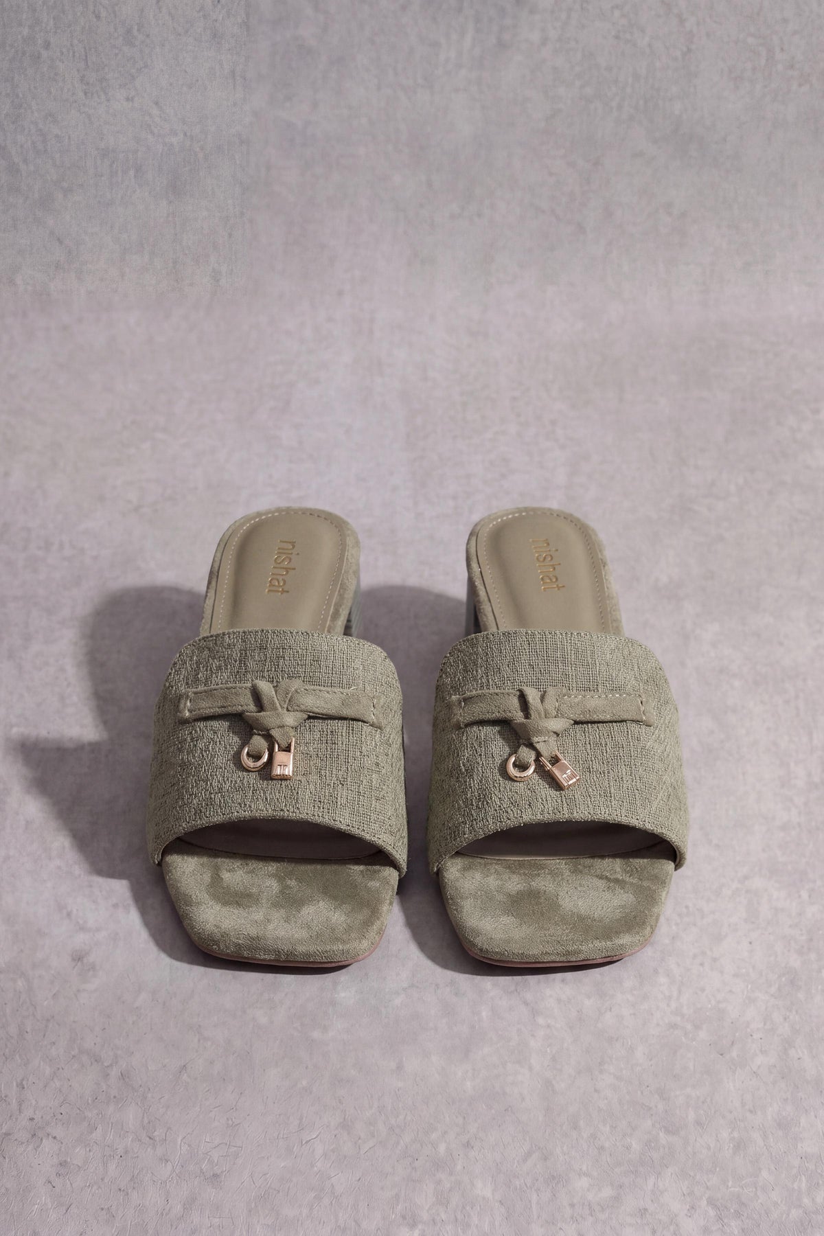 Green Block Heels-1717532904