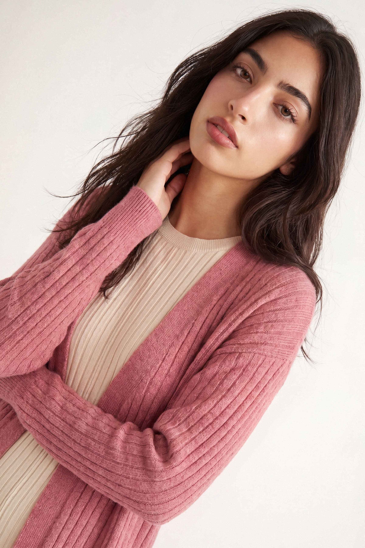 Brick Red Long Sweater-1719010101