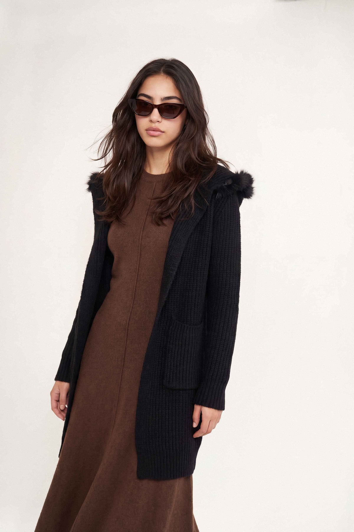 Black Long Sweater-1719040103