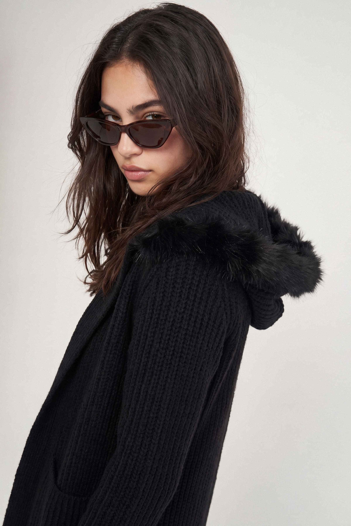 Black Long Sweater-1719040103