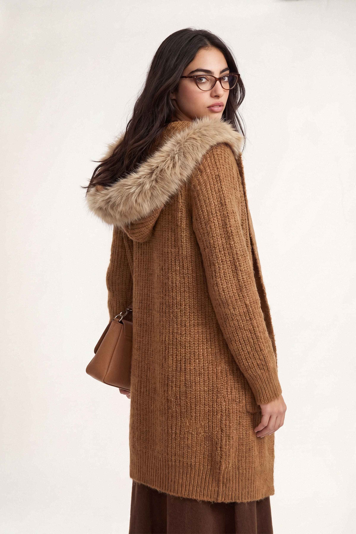 Khaki Long Sweater-1719040130