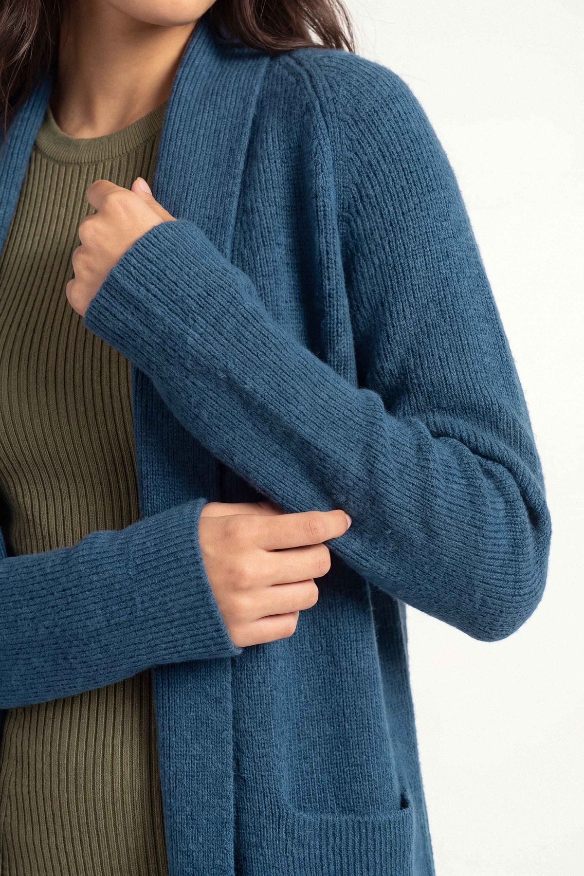 Navy Long Sweater-1719050121