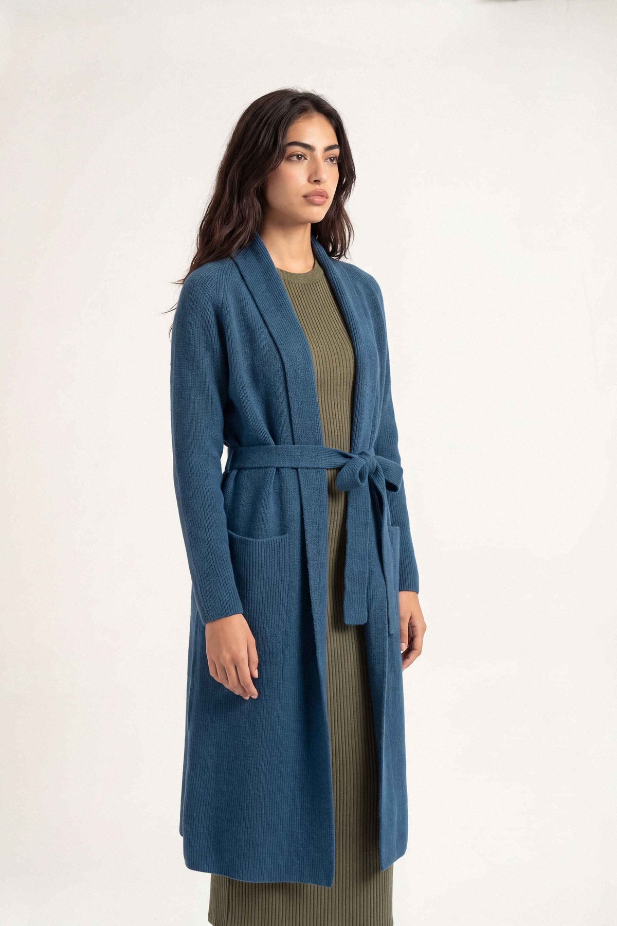 Navy Long Sweater-1719050121