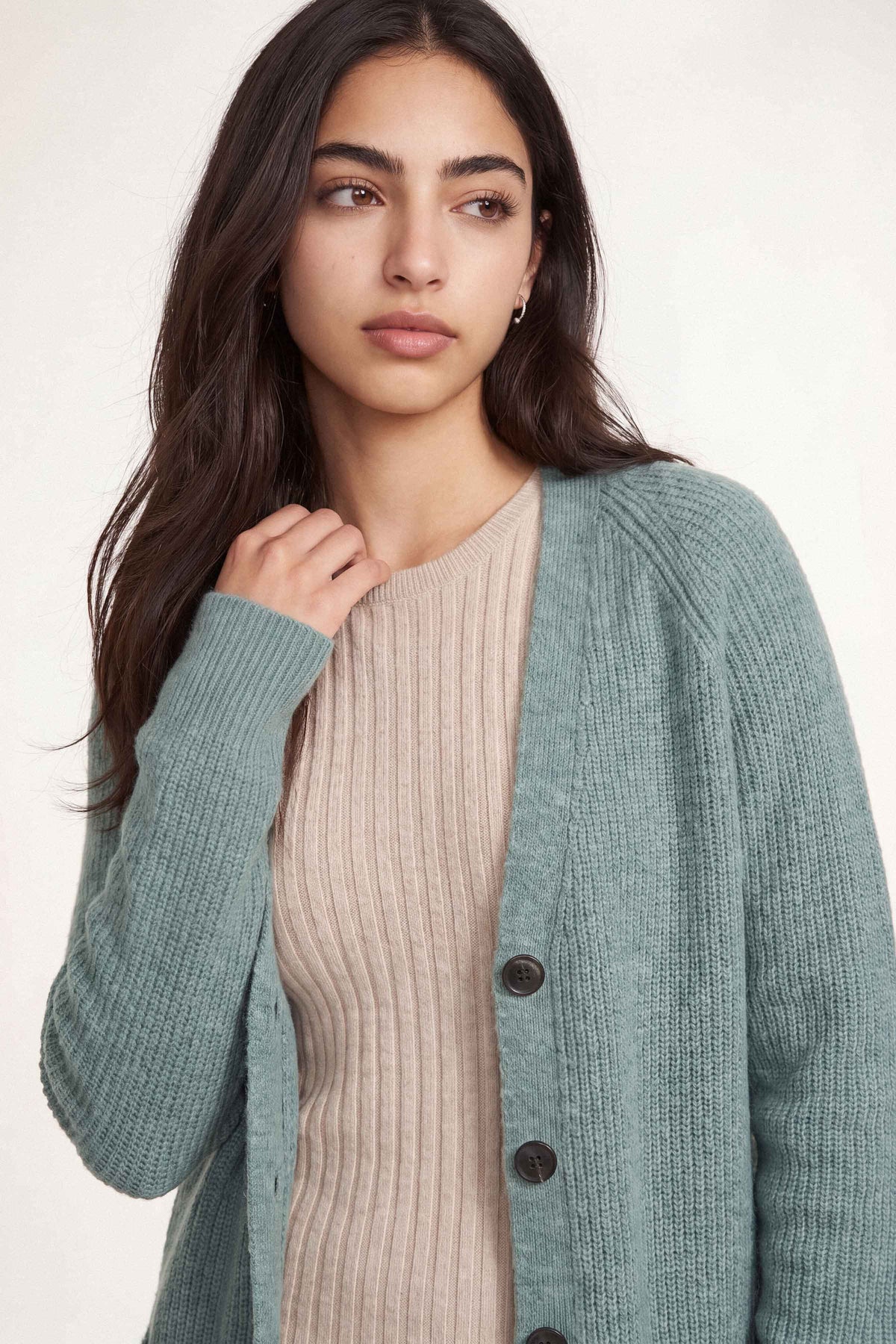 Green Long Sweater-1719070104