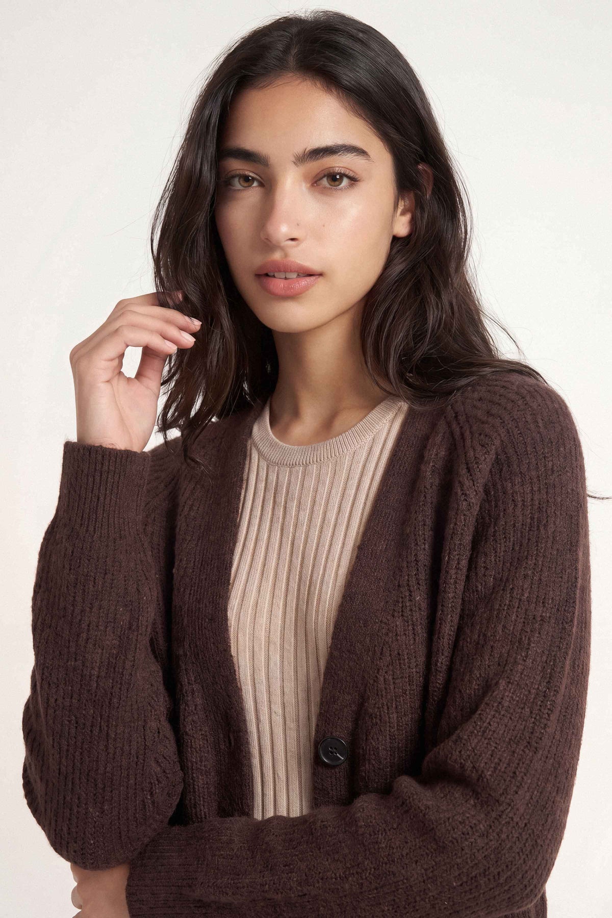 Coffee Long Sweater-1719070117