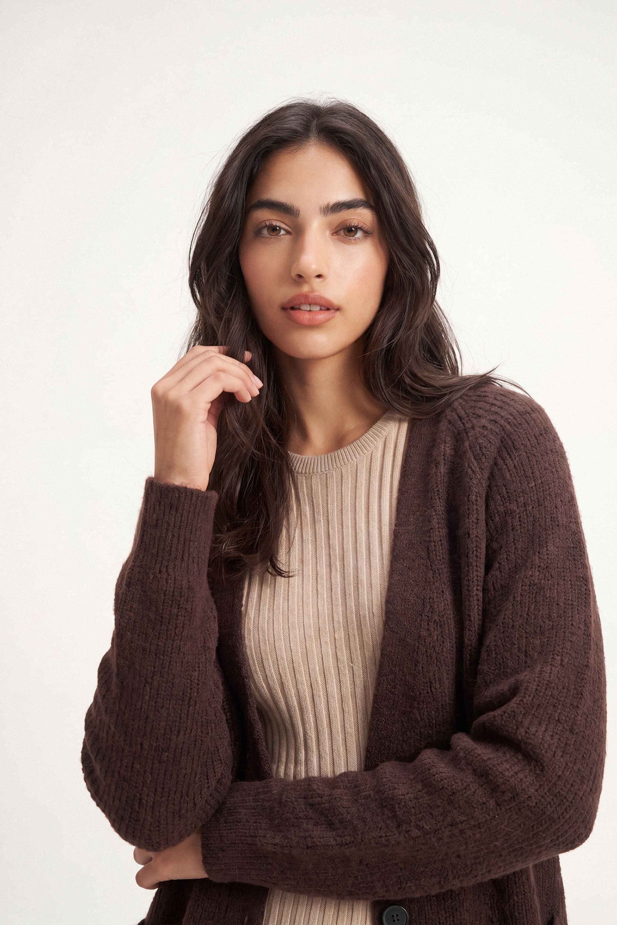 Coffee Long Sweater-1719070117