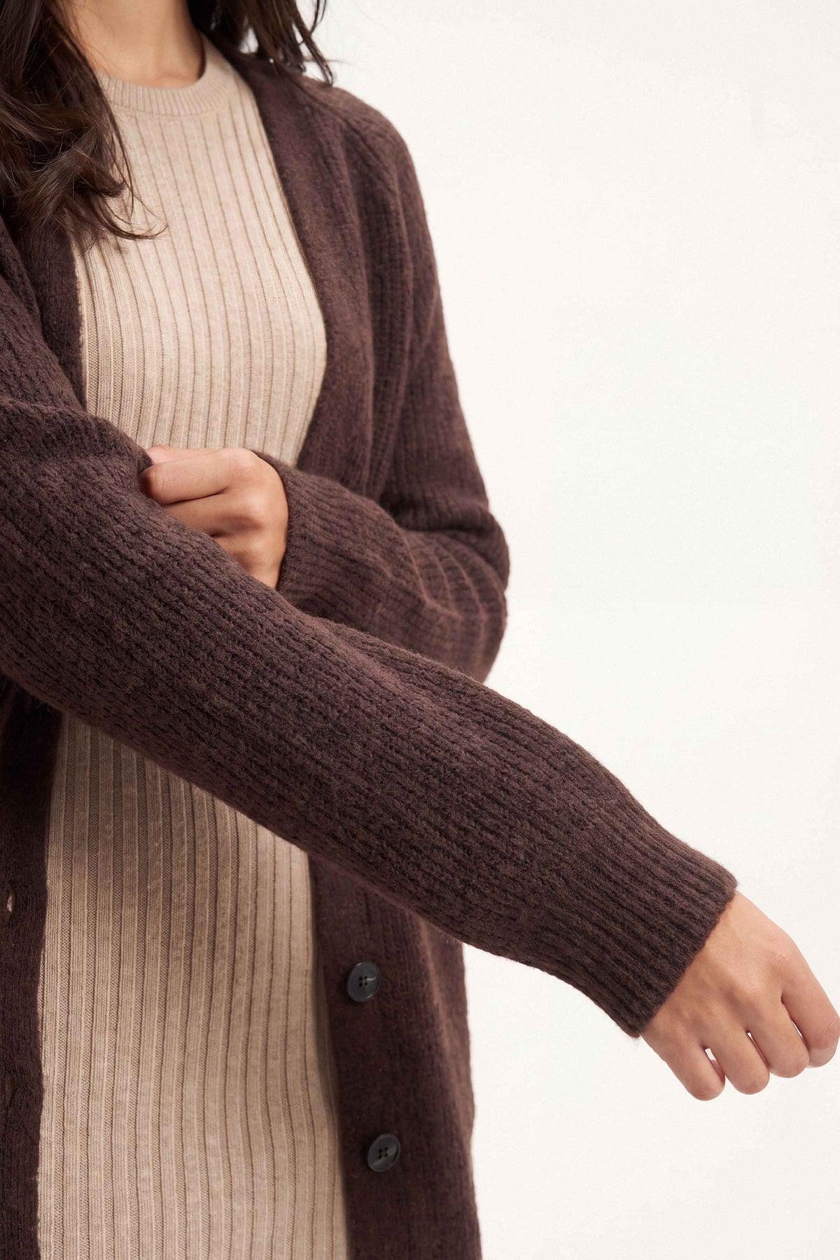 Coffee Long Sweater-1719070117