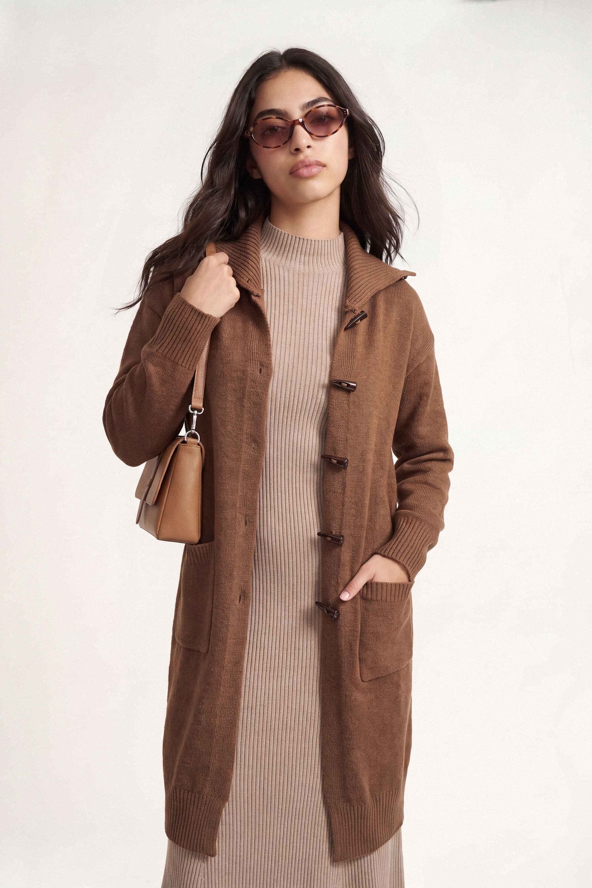 Coffee Long Sweater-1719080117