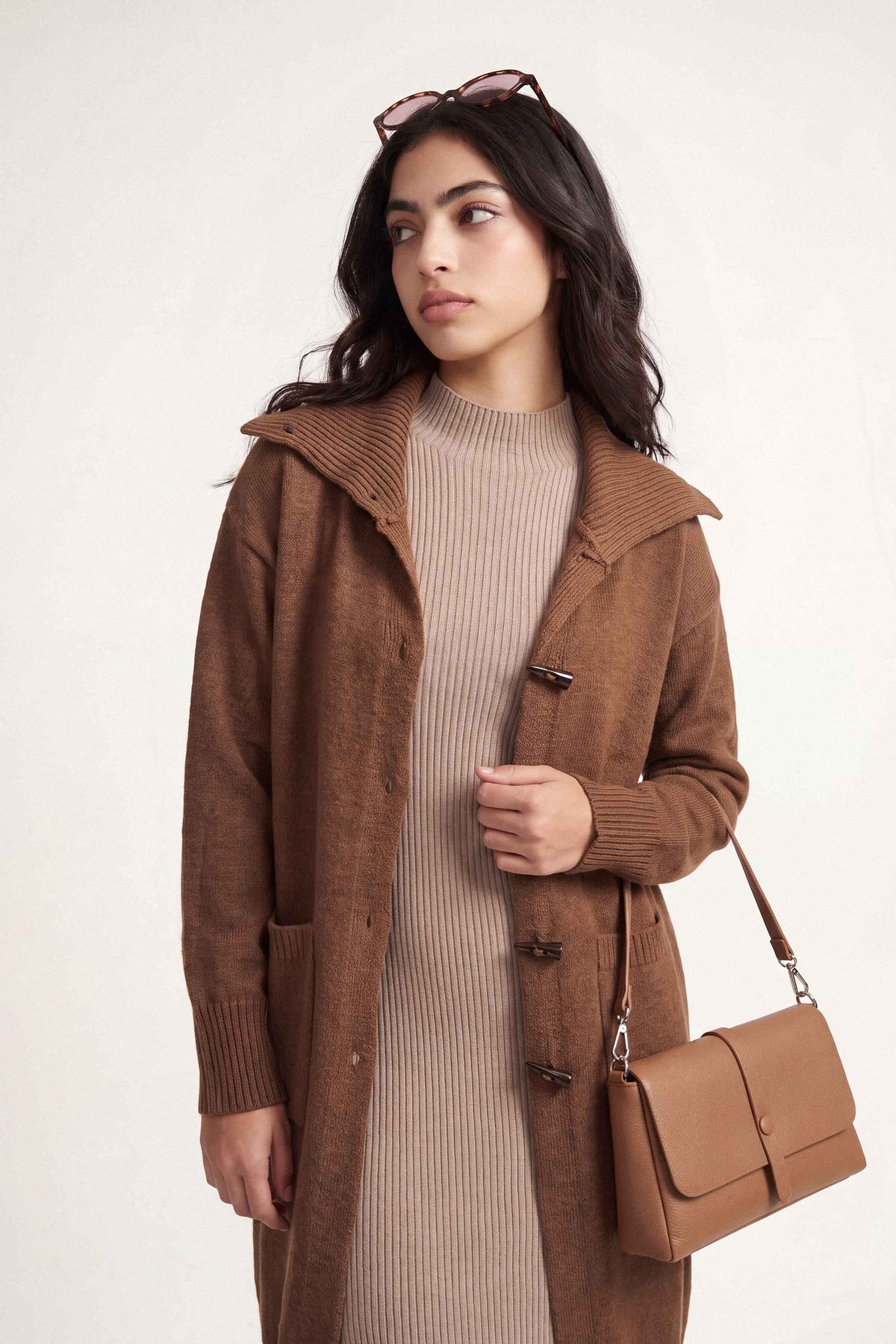 Coffee Long Sweater-1719080117