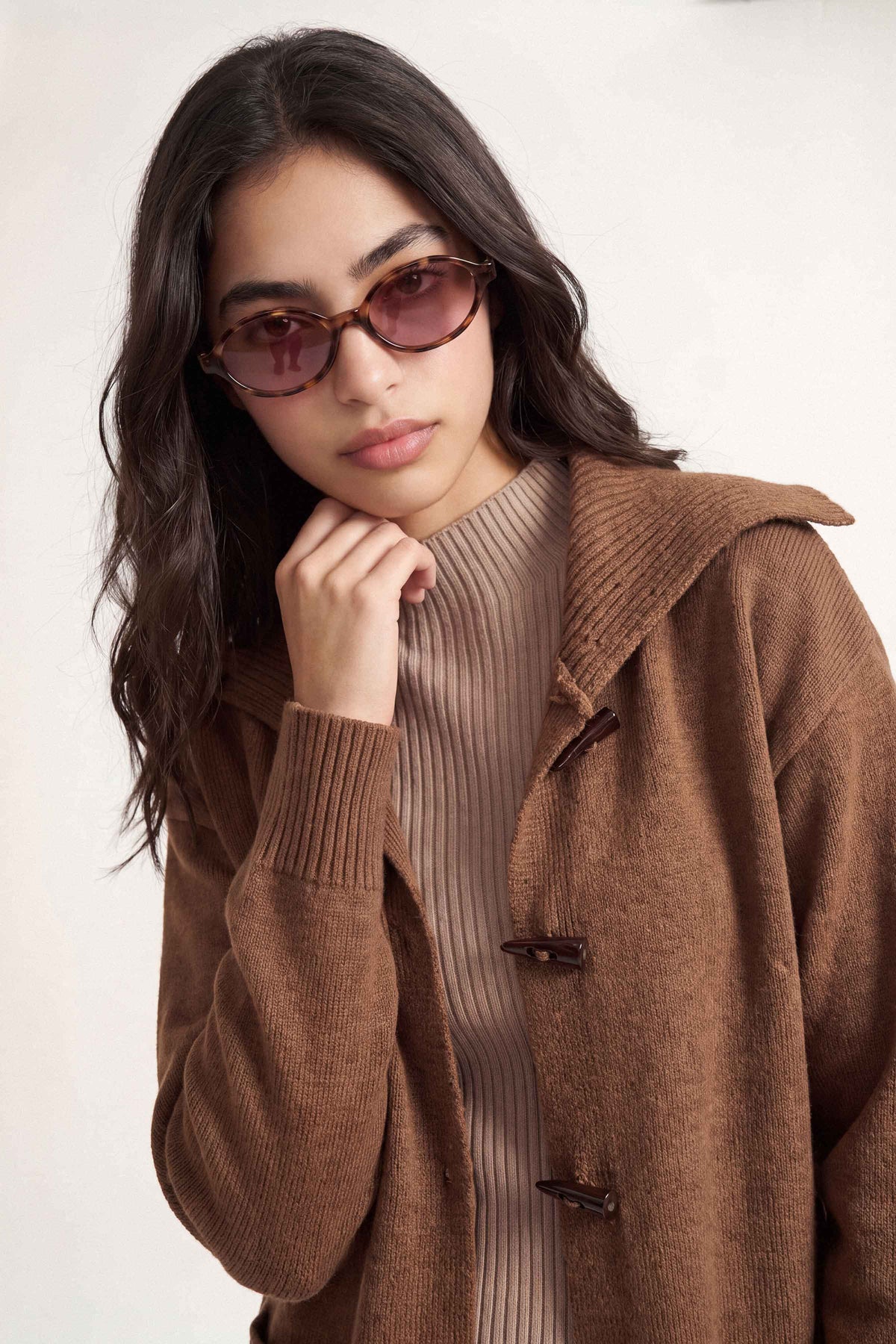 Coffee Long Sweater-1719080117