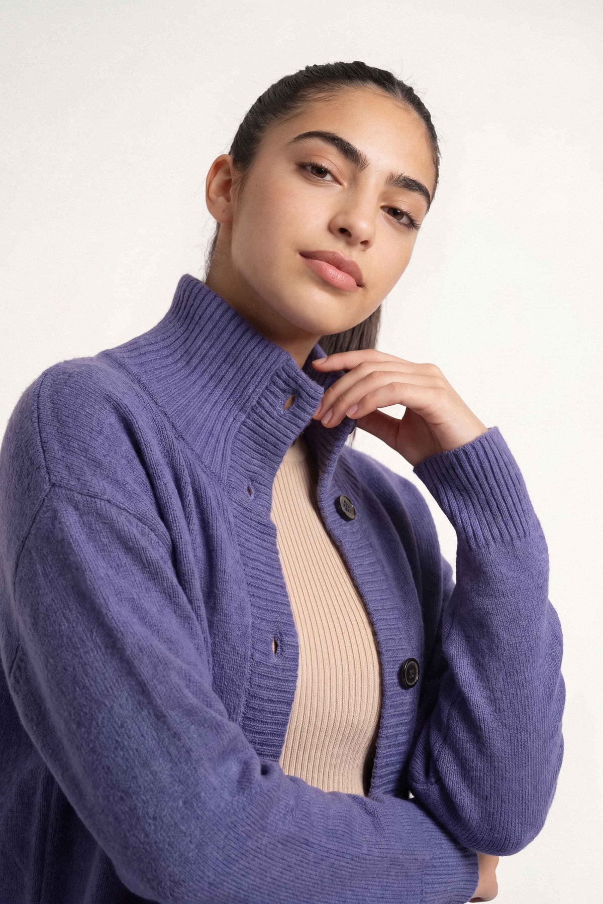 Navy Long Sweater-1719110121