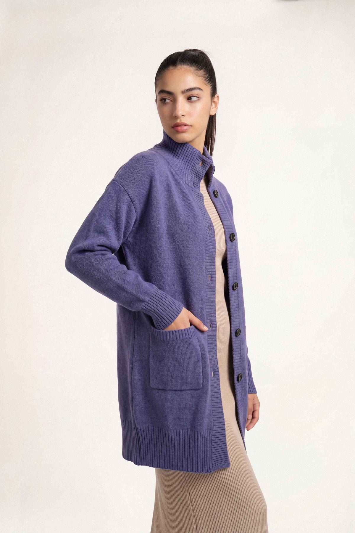 Navy Long Sweater-1719110121