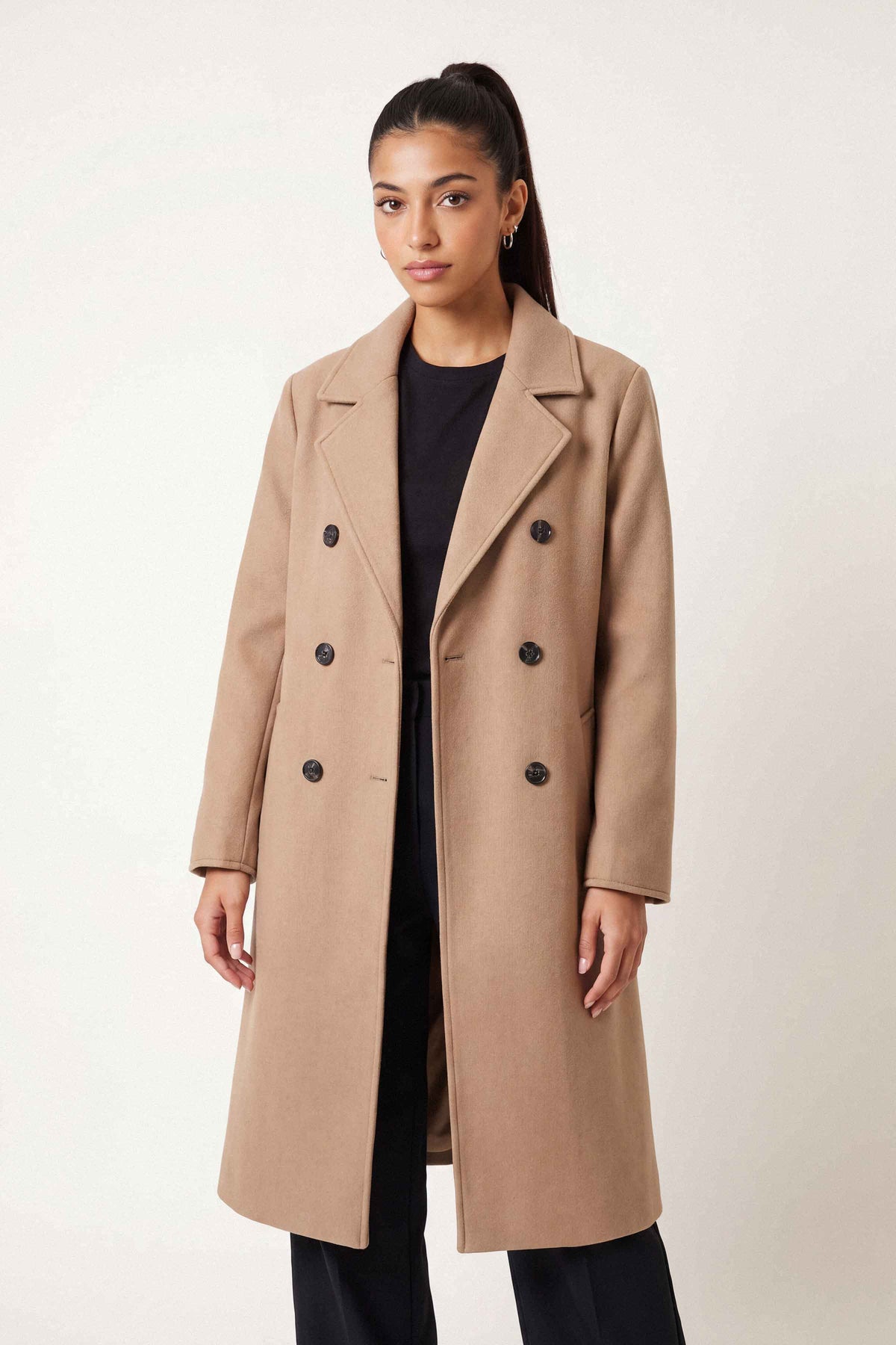 Brown Long Coat-1719470113