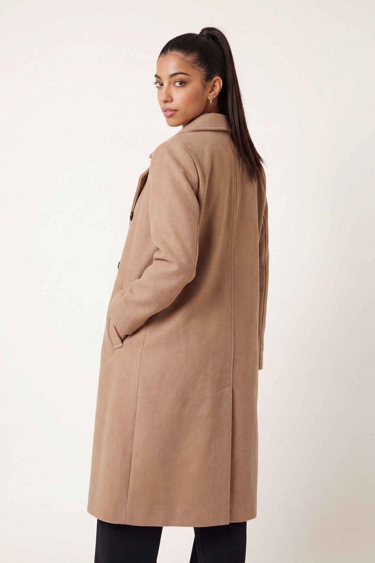 Brown Long Coat-1719470113