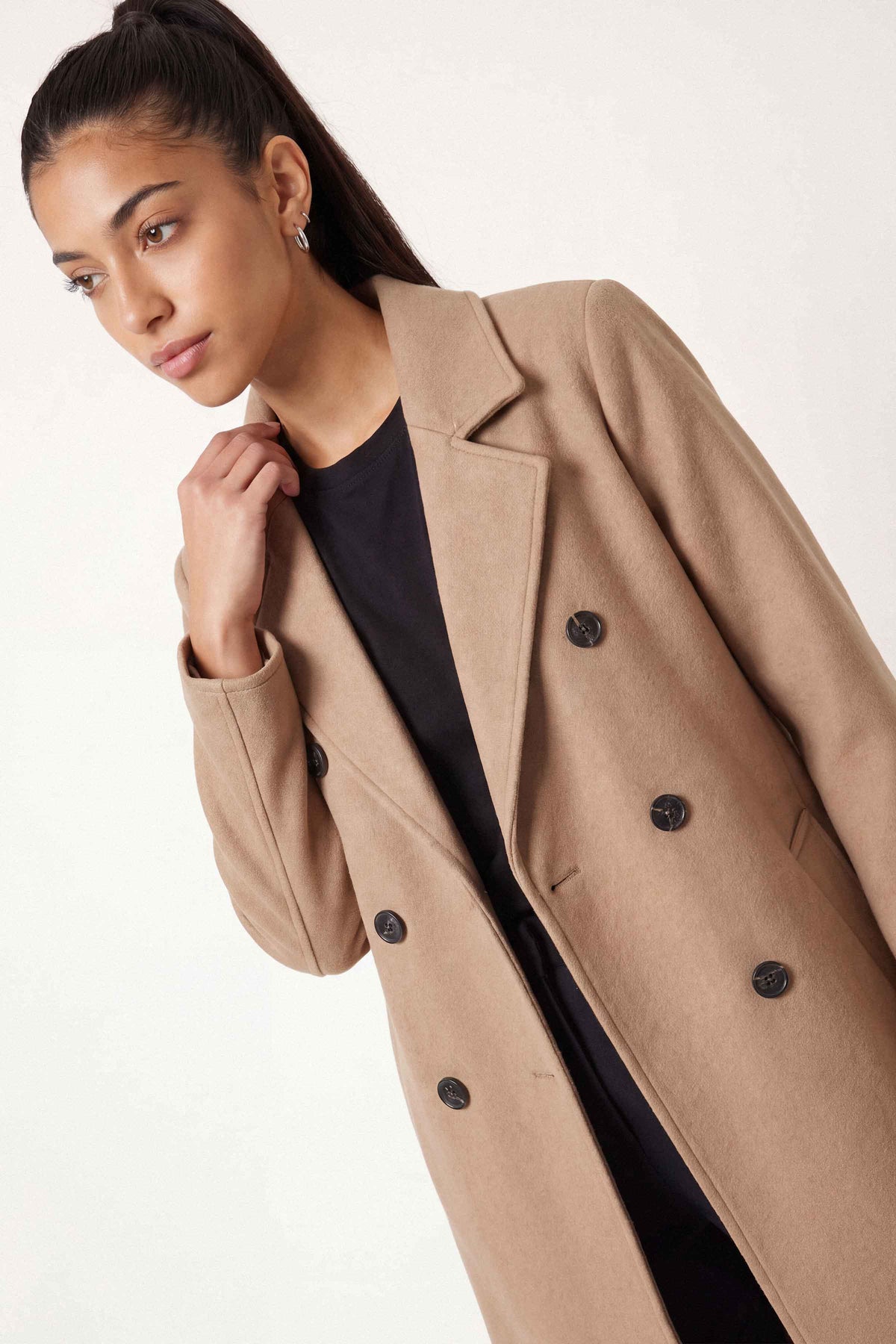 Brown Long Coat-1719470113