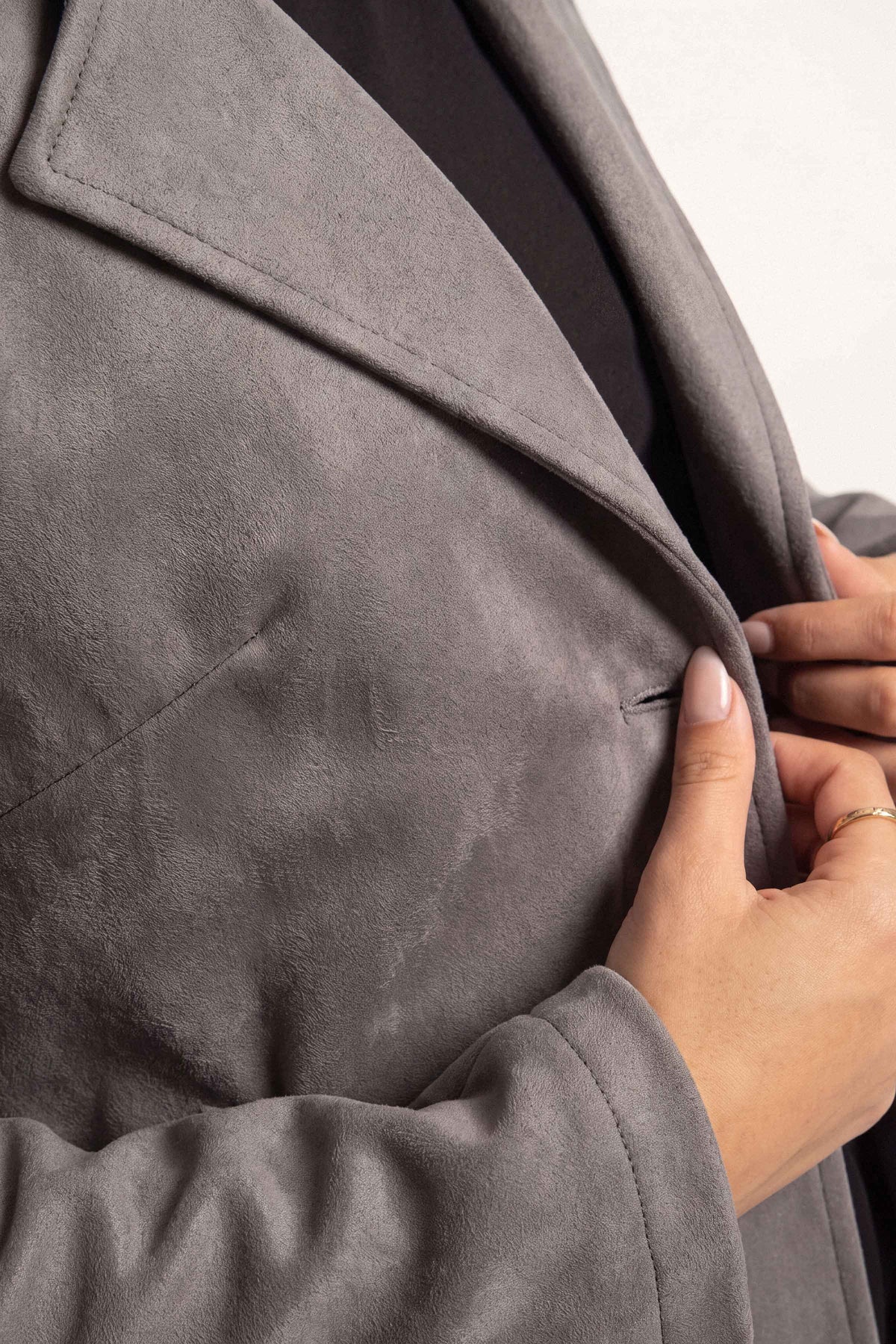 Dark Grey Long Coat-1719710120