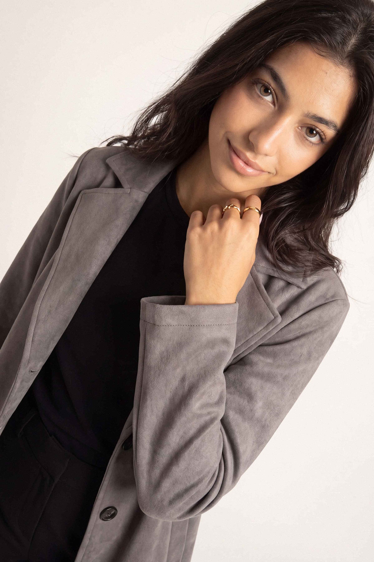 Dark Grey Long Coat-1719710120