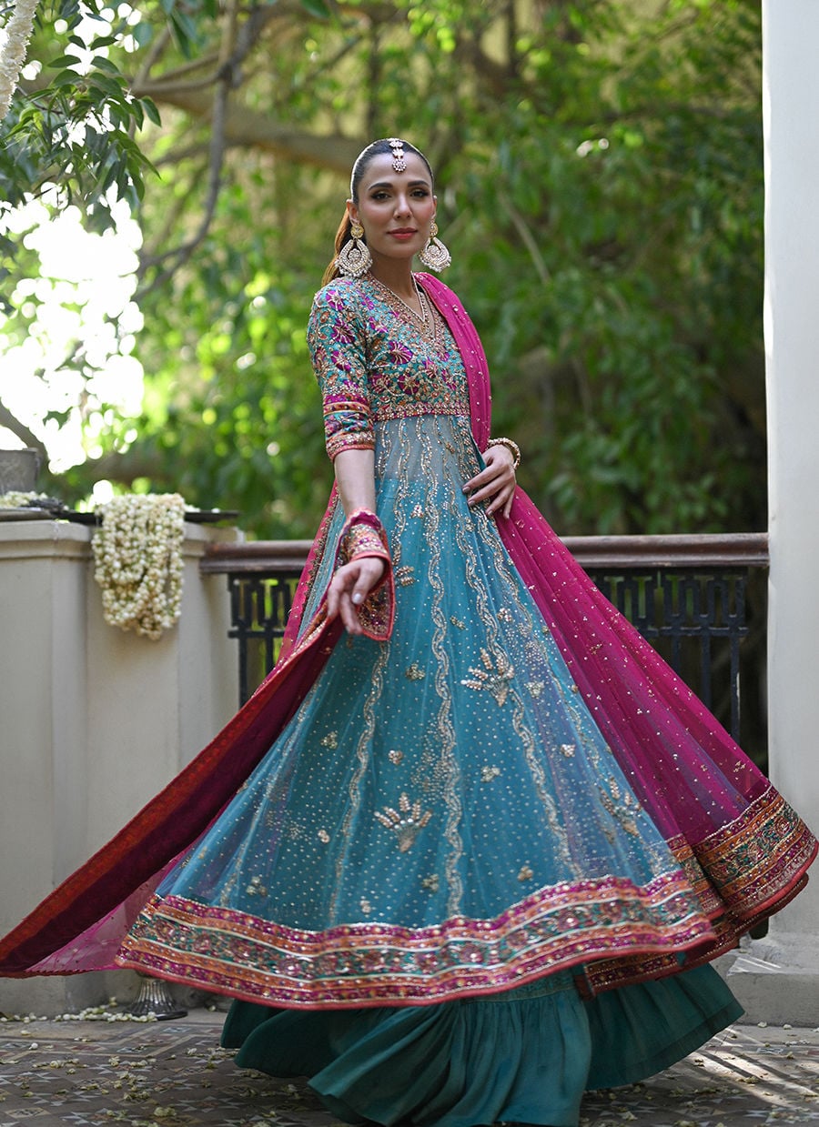 Vivia Sea Green Kalidaar