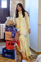 Sunlit Petals with Fine Embroidery | Ansab Jahangir