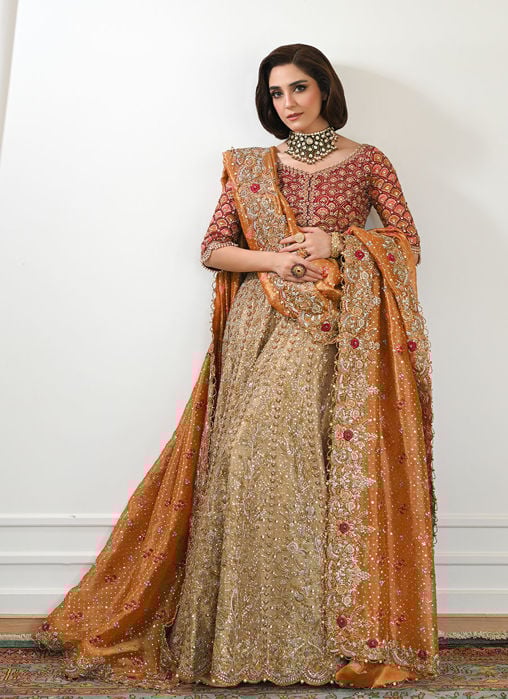Zemira Crimson Farshi Lehenga