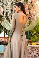 Pebble Grey Kalidaar And Dupatta with Modern Styling | AJ