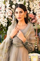 Pebble Grey Kalidaar And Dupatta with Modern Styling | AJ