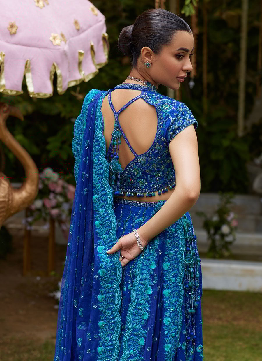 Laira Royal Blue Lehenga Choli
