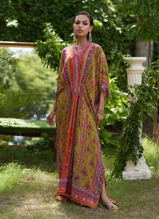 Zahli Magenta Ombre Kaftan