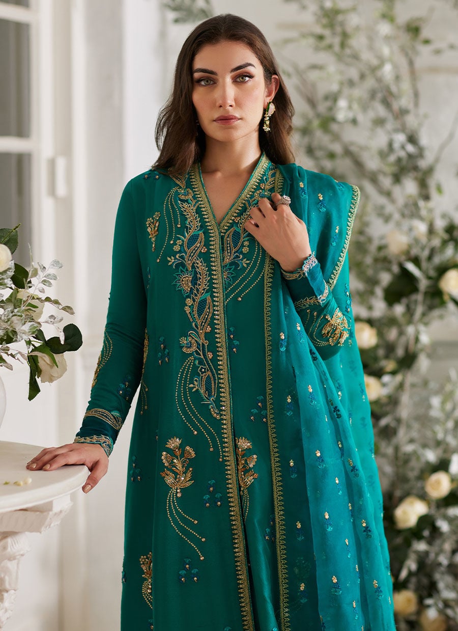 Ayda Sea Green Shirt And Dupatta