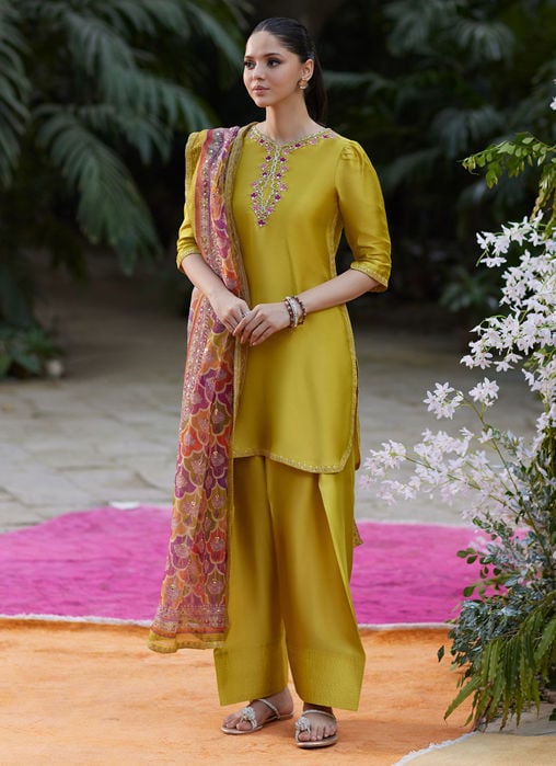 Ruya Emerald Shirt And Dupatta