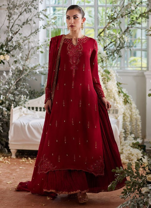 Anisa Apple Green Kalidaar And Dupatta