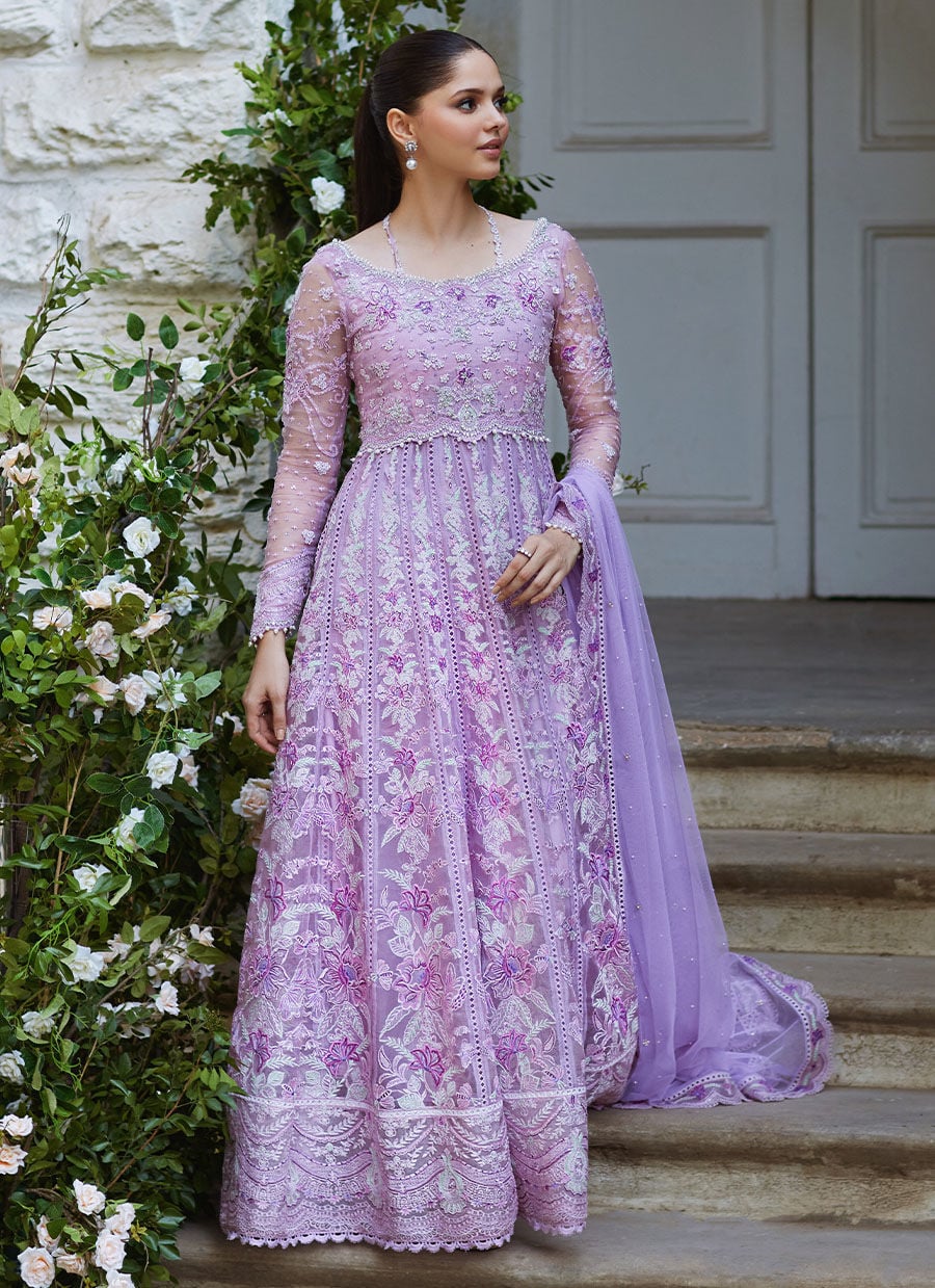 Shireena Lavender Kalidaar And Dupatta