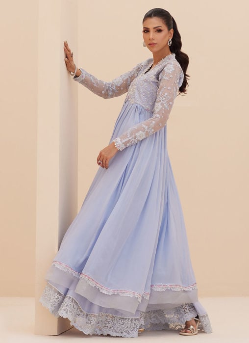 Aleen Apricot Shirt And Dupatta