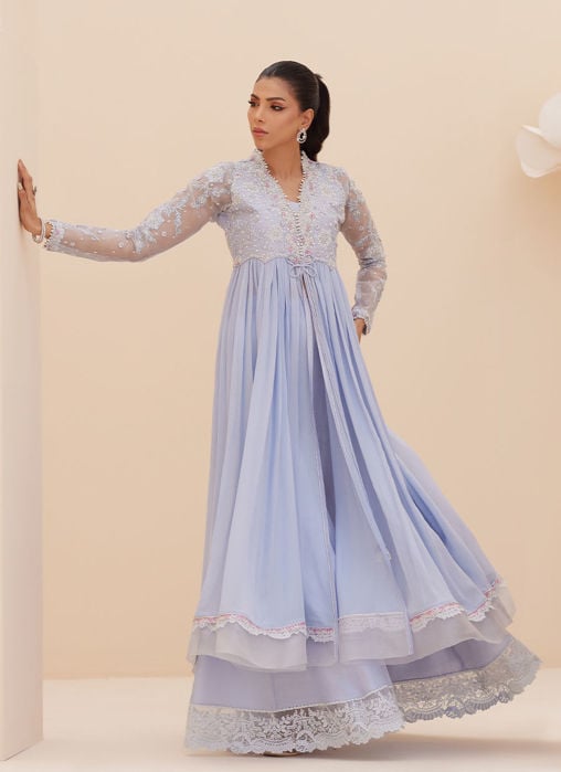 Aleen Apricot Shirt And Dupatta