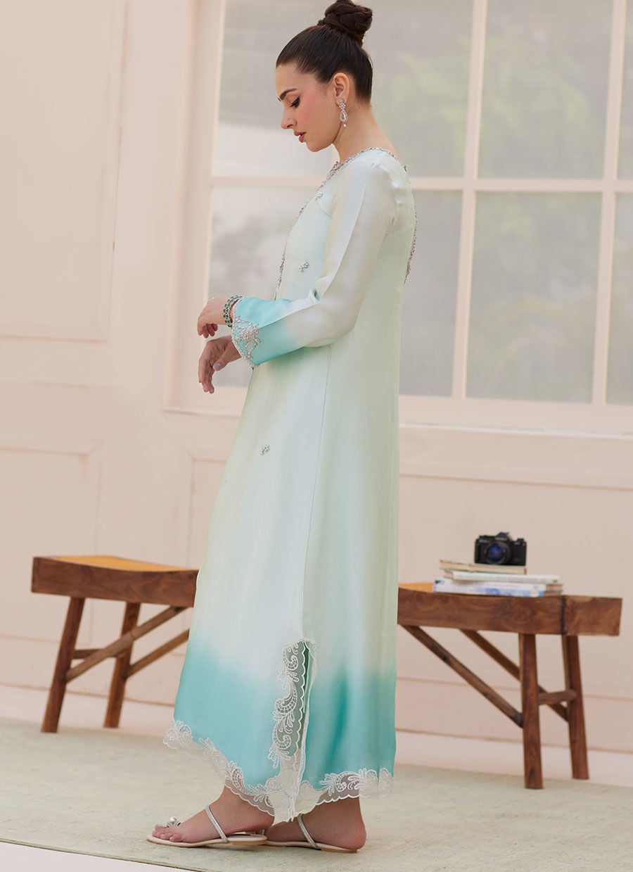 Palmira Aqua Ombre Shirt