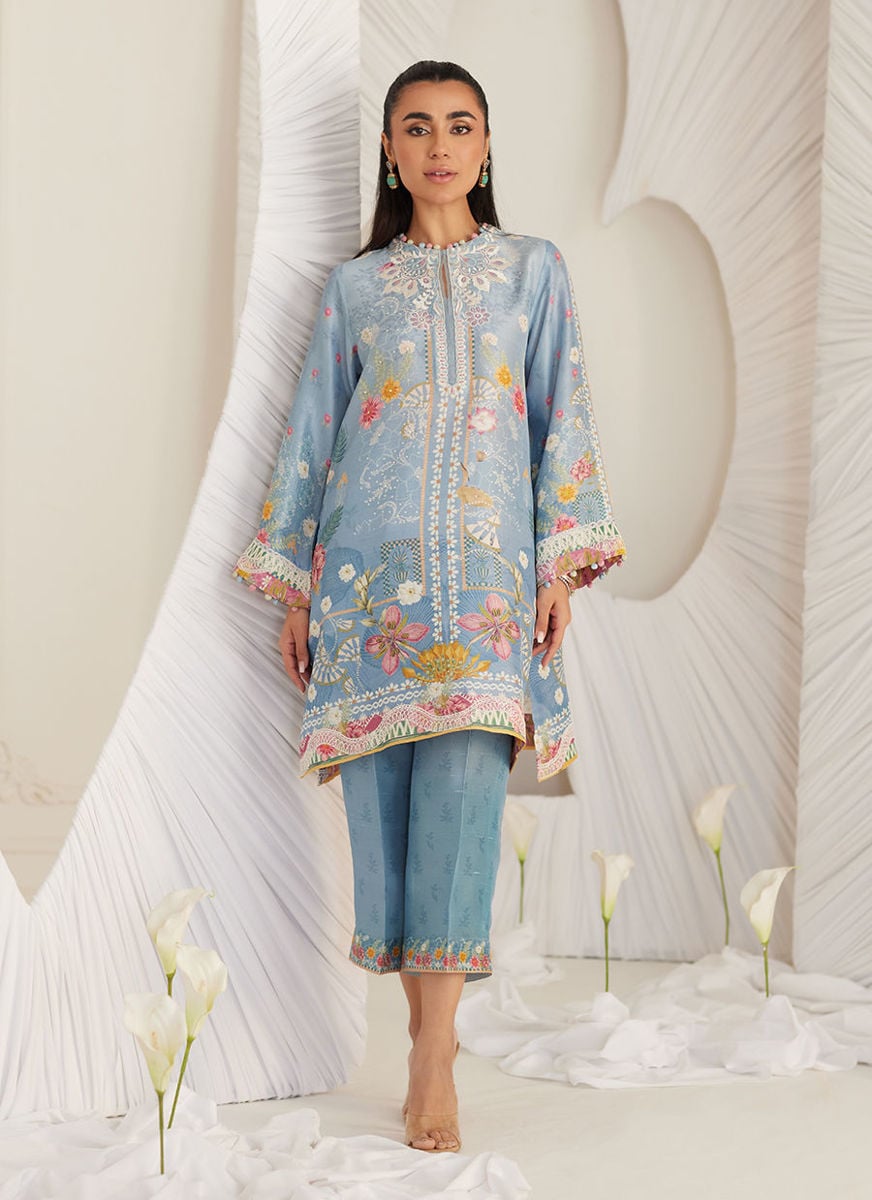 Carla Slate Blue Shirt And Pants