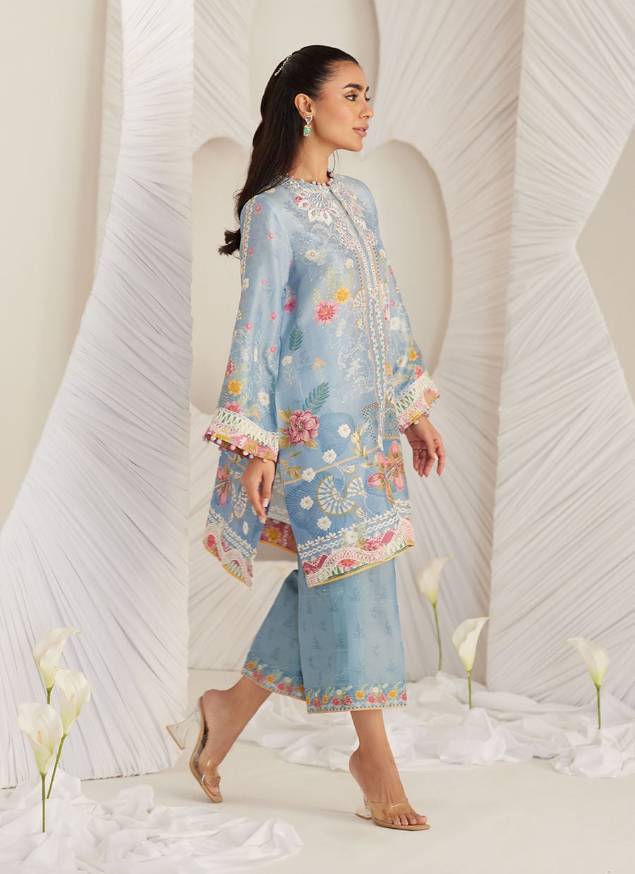 Carla Slate Blue Shirt And Pants