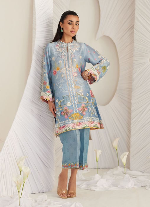 Luz Magenta Shirt And Dupatta