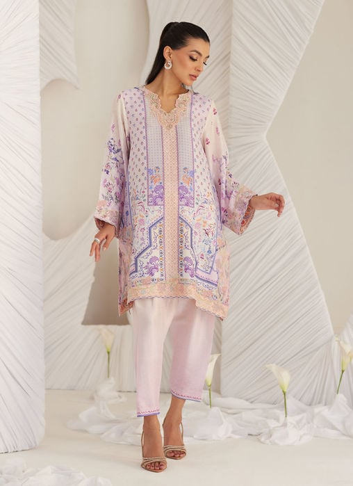 Lillia Tangerine Shirt And Dupatta