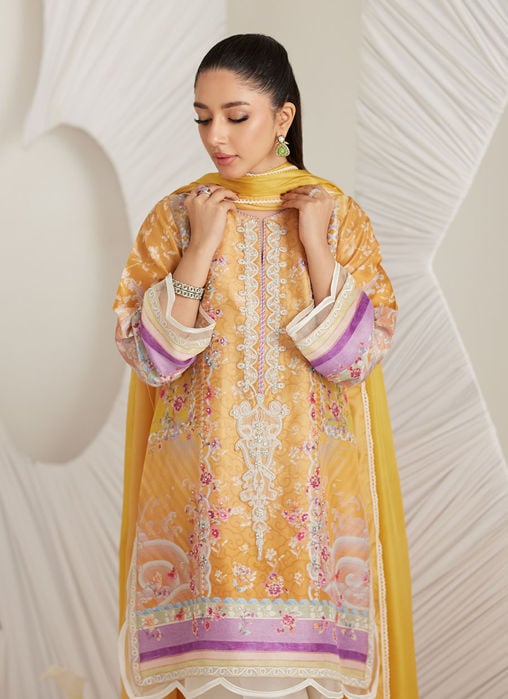 Brea Ivory Shirt And Dupatta