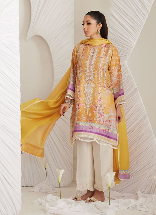 Brea Ivory Shirt And Dupatta