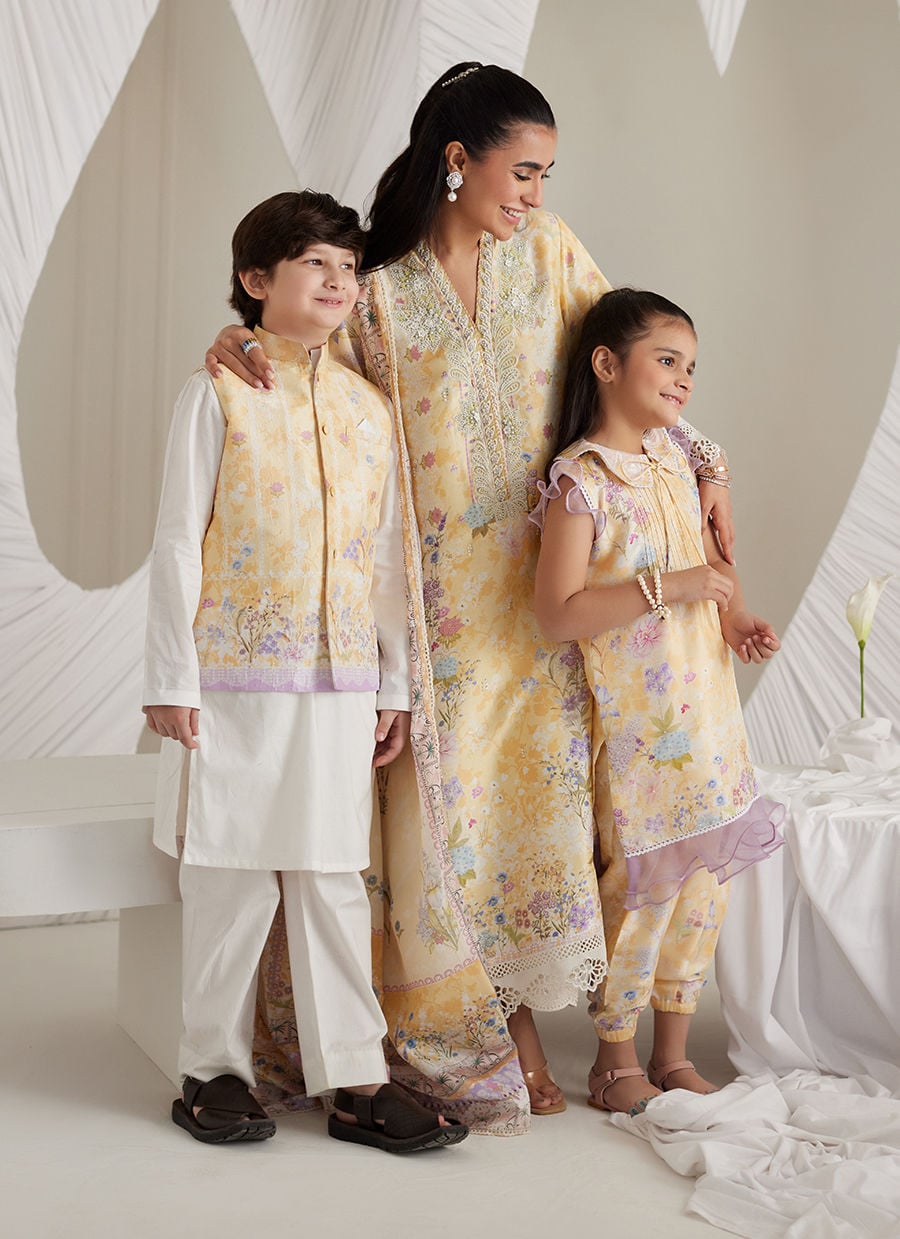 Gemma Lemon Shirt And Dupatta
