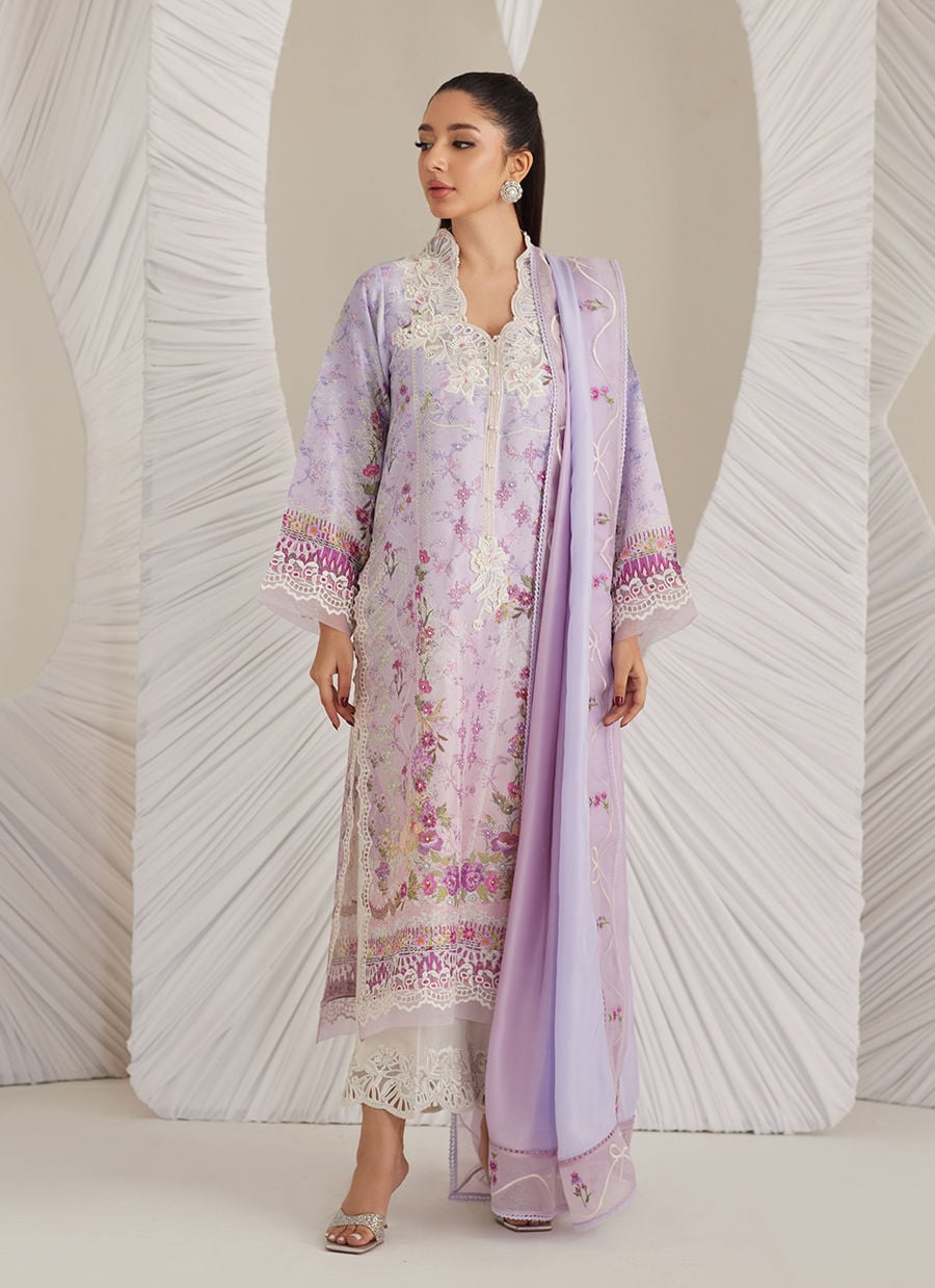 Polina Ombre Shirt And Dupatta