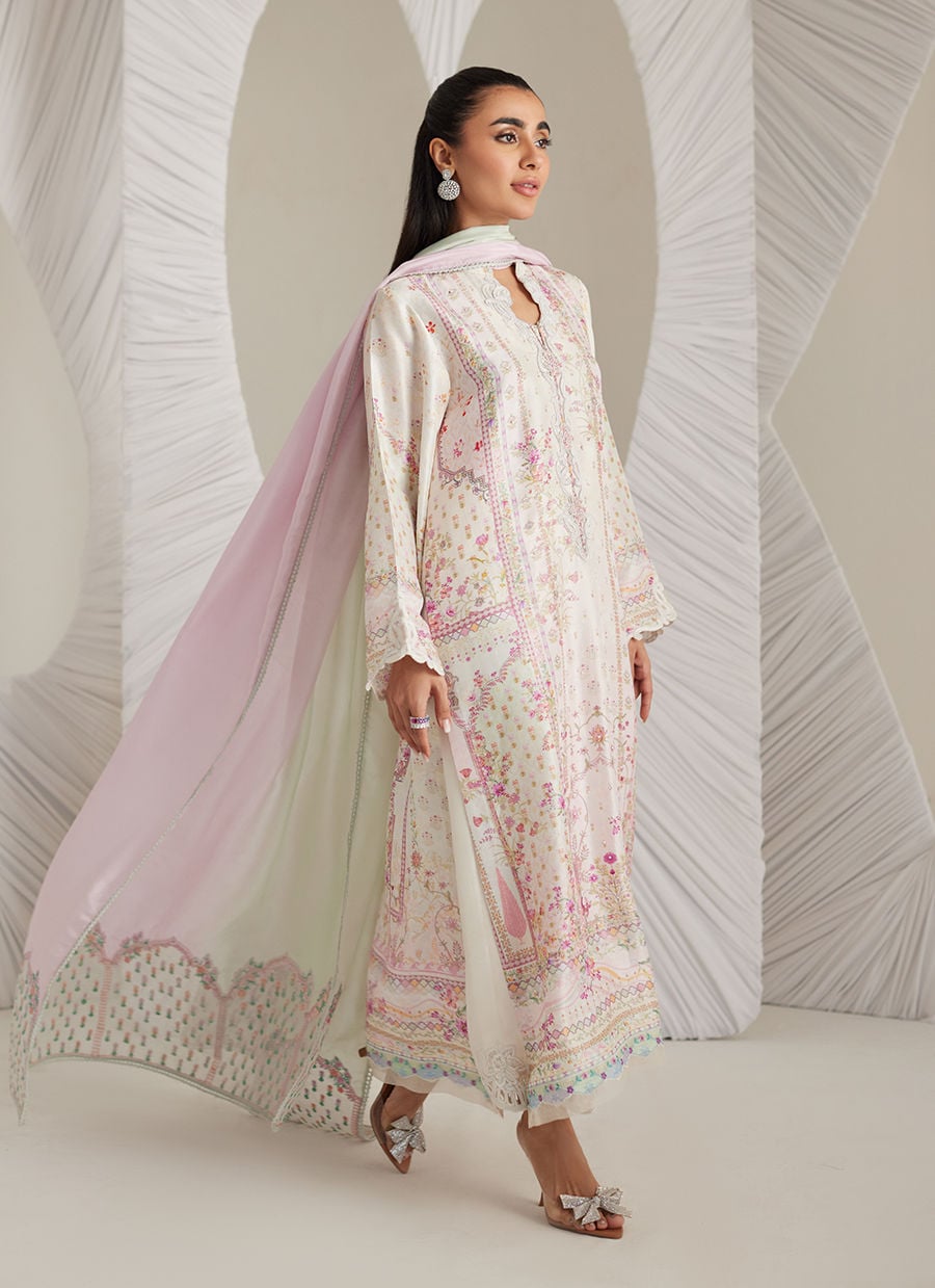 Brea Ivory Shirt And Dupatta