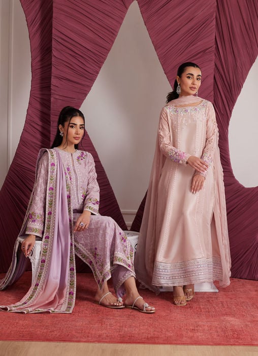 Jihan Fuschia Kalidaar And Dupatta